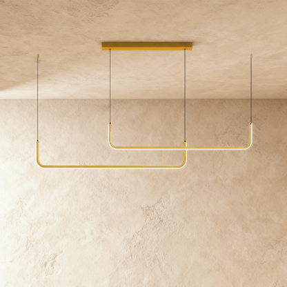 Lineaire LED Kroonluchter Met Modern Design En Warme Lichtbeleving