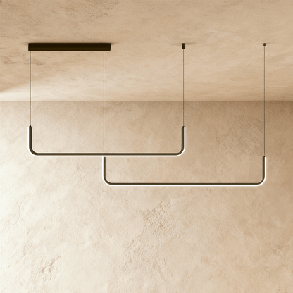 Lineaire LED Kroonluchter Met Modern Design En Warme Lichtbeleving