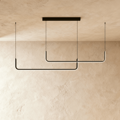 Lineaire LED Kroonluchter Met Modern Design En Warme Lichtbeleving