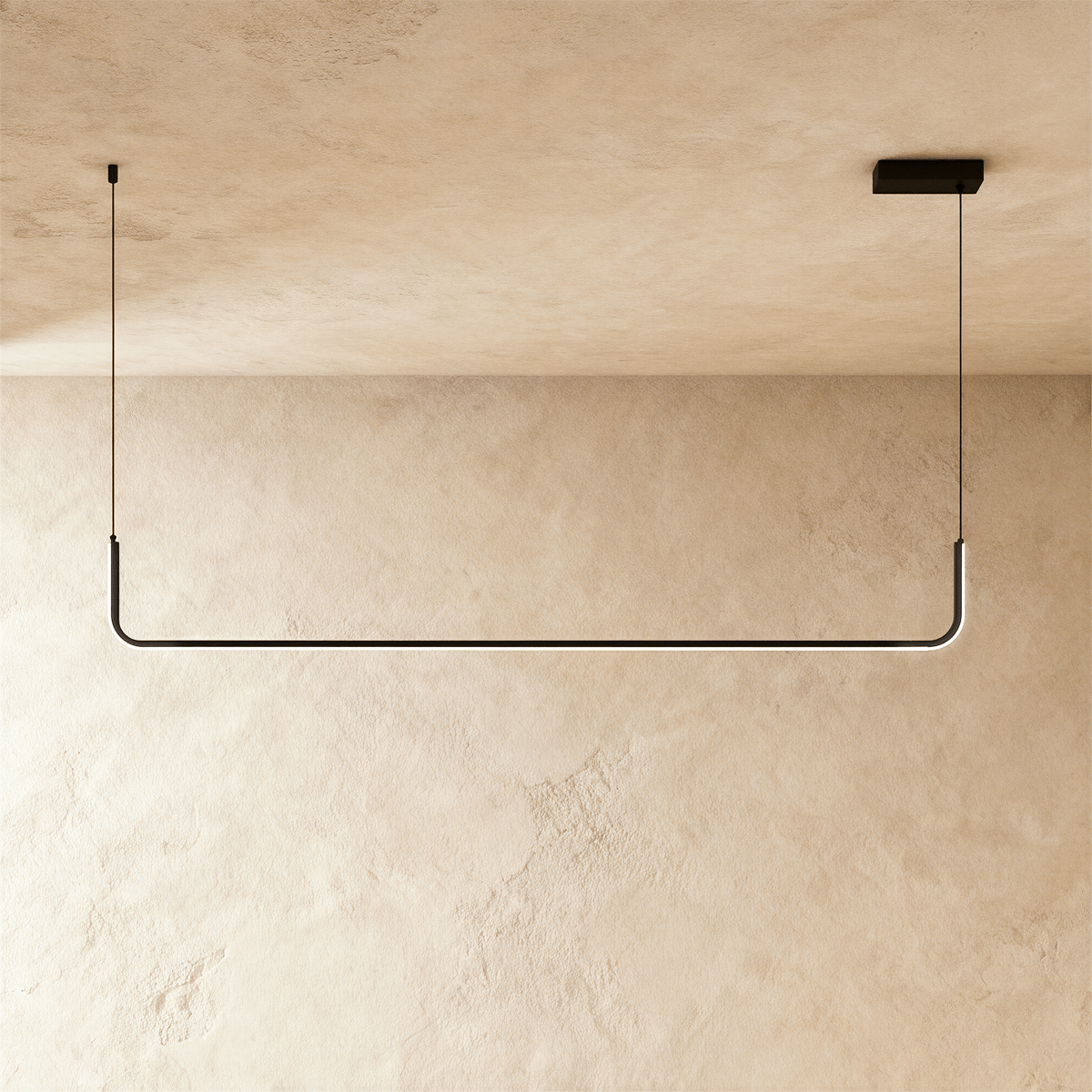 Lineaire LED Kroonluchter Met Modern Design En Warme Lichtbeleving
