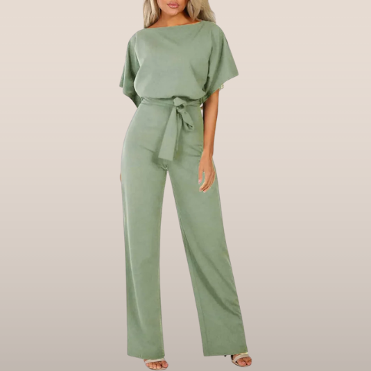 Laravie Jumpsuit Wijd Met Ceintuur Zomerjurk - StudioMarella