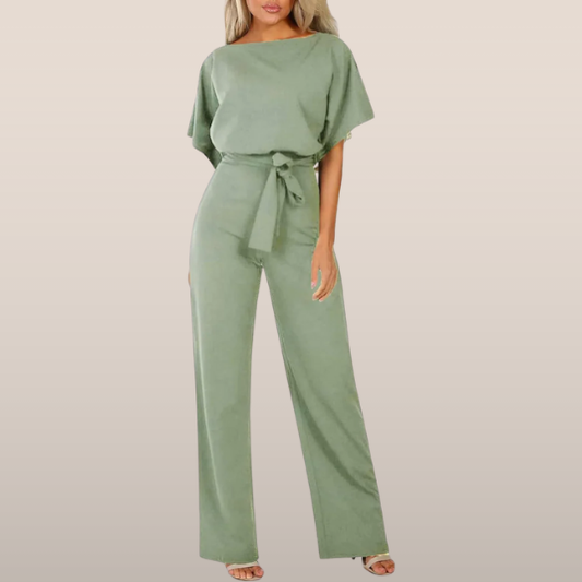 Laravie Jumpsuit Wijd Met Ceintuur Zomerjurk - StudioMarella