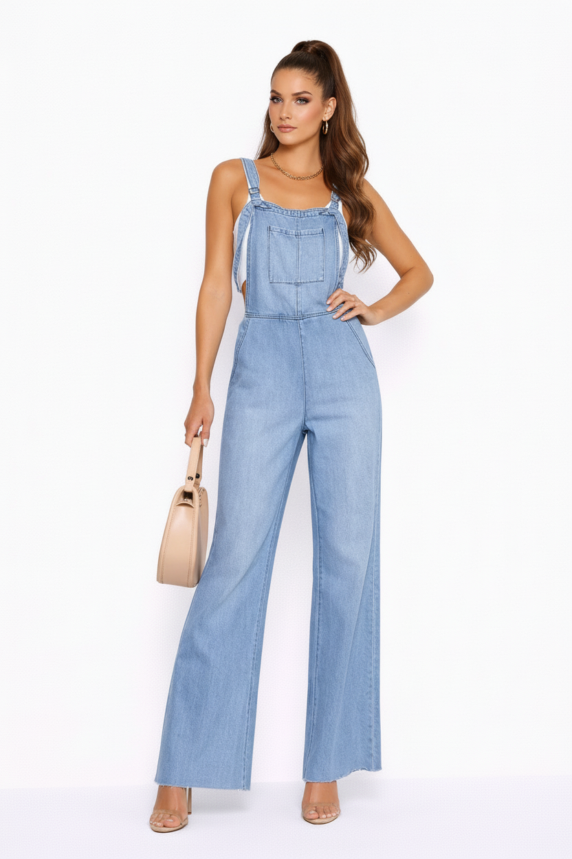 Jumpsuit Denim Blauw voor Vrouw - StudioMarella
