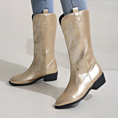 Cowboylaarzen PU Leer Comfortabele Zachte Voering