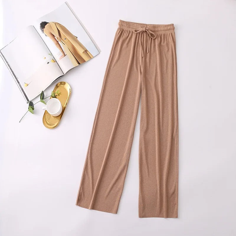 Zachte Gebreide Lounge Broek Comfortabel voor Thuis
