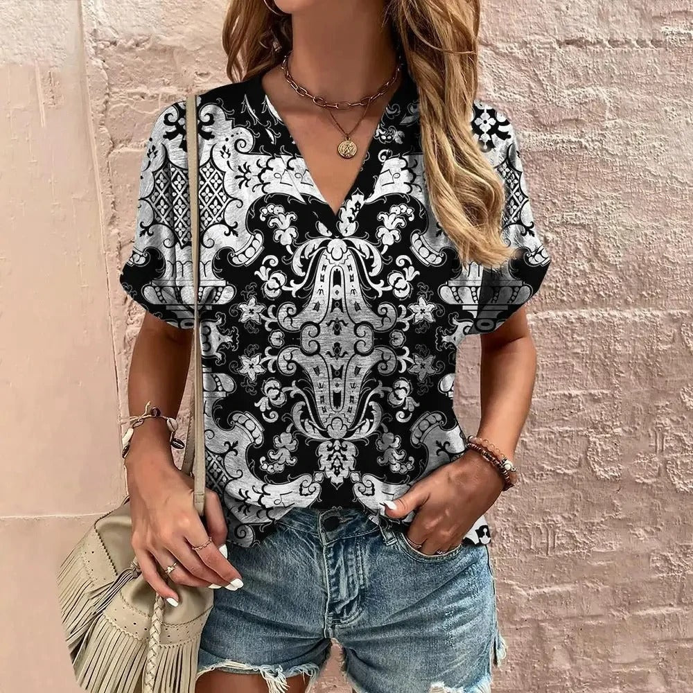 Katoenen T-shirt Vintage Look voor Mannen