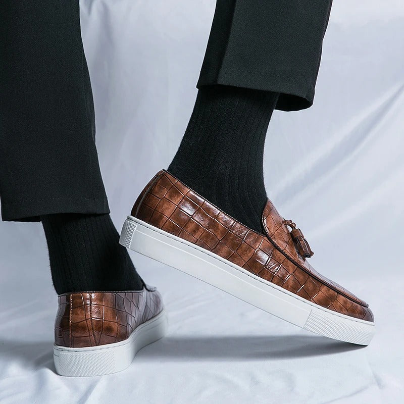 Mannen Laarzen Italiaanse Stijl Leer Loafers