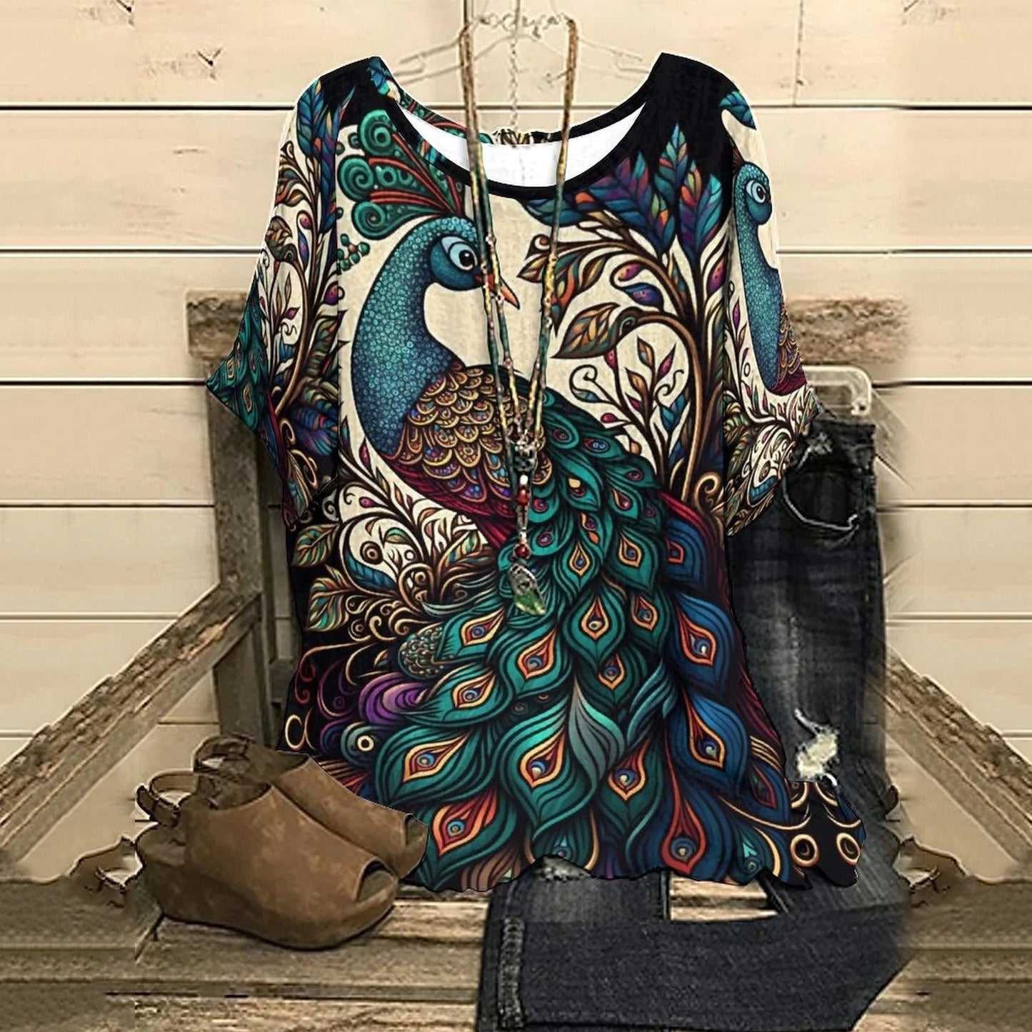 Dames T-shirt Zomerse Katoen Casual Fit