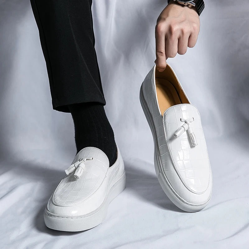 Mannen Laarzen Italiaanse Stijl Leer Loafers
