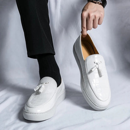 Mannen Laarzen Italiaanse Stijl Leer Loafers