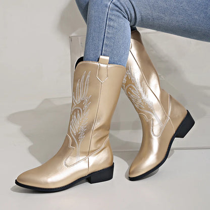 Cowboylaarzen PU Leer Comfortabele Zachte Voering