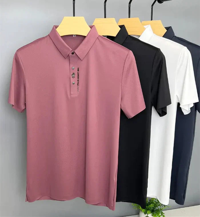 Heren Polo Shirt Kreukvrij Stretch Comfortabel
