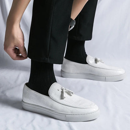 Mannen Laarzen Italiaanse Stijl Leer Loafers