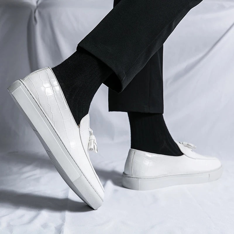 Mannen Laarzen Italiaanse Stijl Leer Loafers