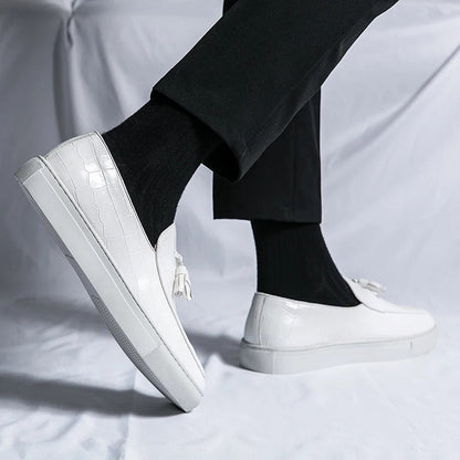 Mannen Laarzen Italiaanse Stijl Leer Loafers
