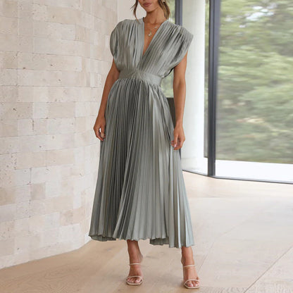 V-Halsjurk Lange Mouwen met Strik Detail Elegant
