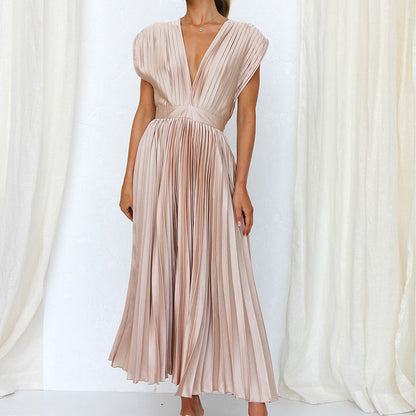 V-Halsjurk Lange Mouwen met Strik Detail Elegant