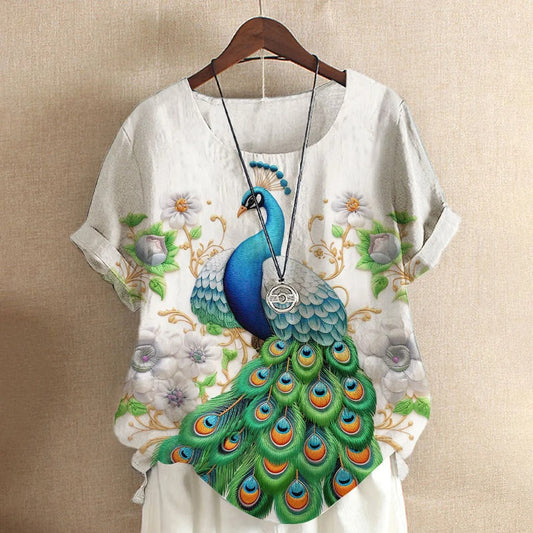 Dames T-shirt Korte Mouw Zomerjurk Comfortabel - StudioMarella