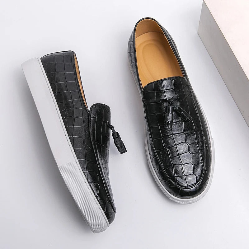 Mannen Laarzen Italiaanse Stijl Leer Loafers