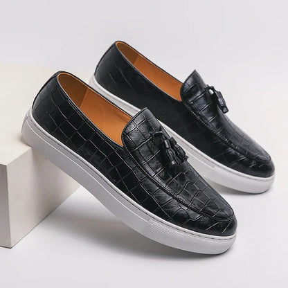 Mannen Laarzen Italiaanse Stijl Leer Loafers
