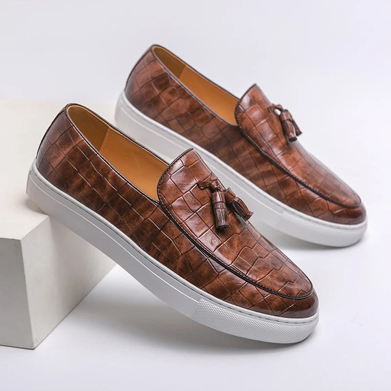 Mannen Laarzen Italiaanse Stijl Leer Loafers - StudioMarella