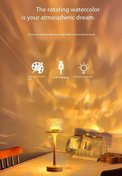 Draadloze Touch Tafellamp LED – Dimbaar & Sfeervol | Moderne Design Tafellamp met Warm Licht