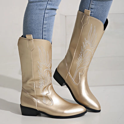 Cowboylaarzen PU Leer Comfortabele Zachte Voering