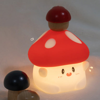 Kleurrijke LED Paddenstoel Nachtlamp met Squishy Materiaal voor Kinderkamer