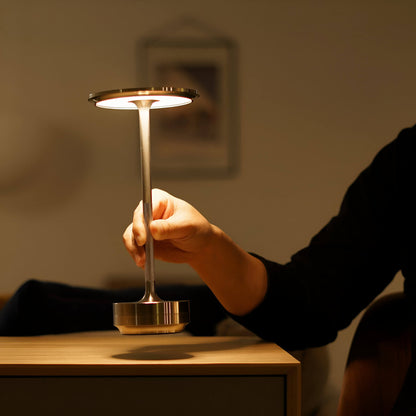 Draadloze tafellamp met touchbediening, dimbaar en oplaadbaar