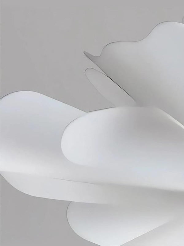 Handgemaakte Acryl Hanglamp Lotus Bloem Wit Scandinavisch Design