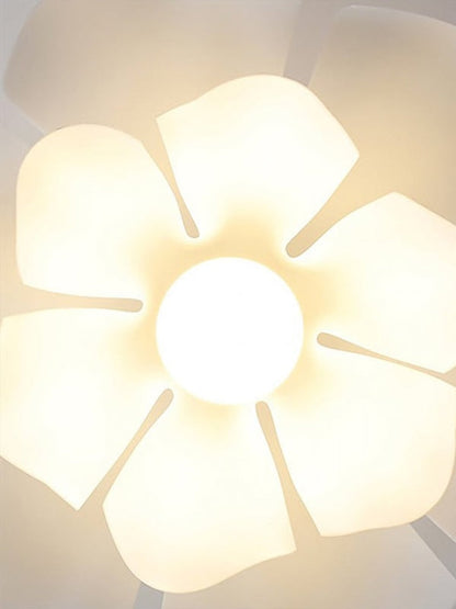 Handgemaakte Acryl Hanglamp Lotus Bloem Wit Scandinavisch Design