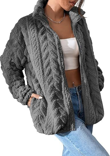 Dames Fleece Vest Kabelbrei Warm en Stijlvol