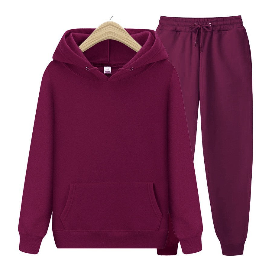 Dames Joggingbroek Set met Capuchon en Zak → Dames Joggingset Capuchonbroek met Zijzakken