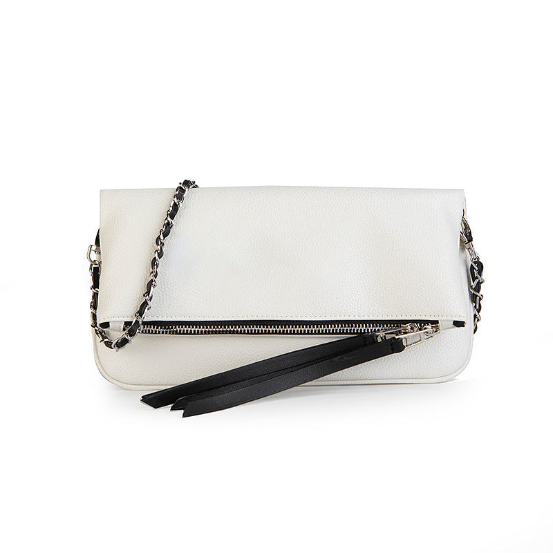 Dames Schoudertas met Ketting Overslag Modieus Leer