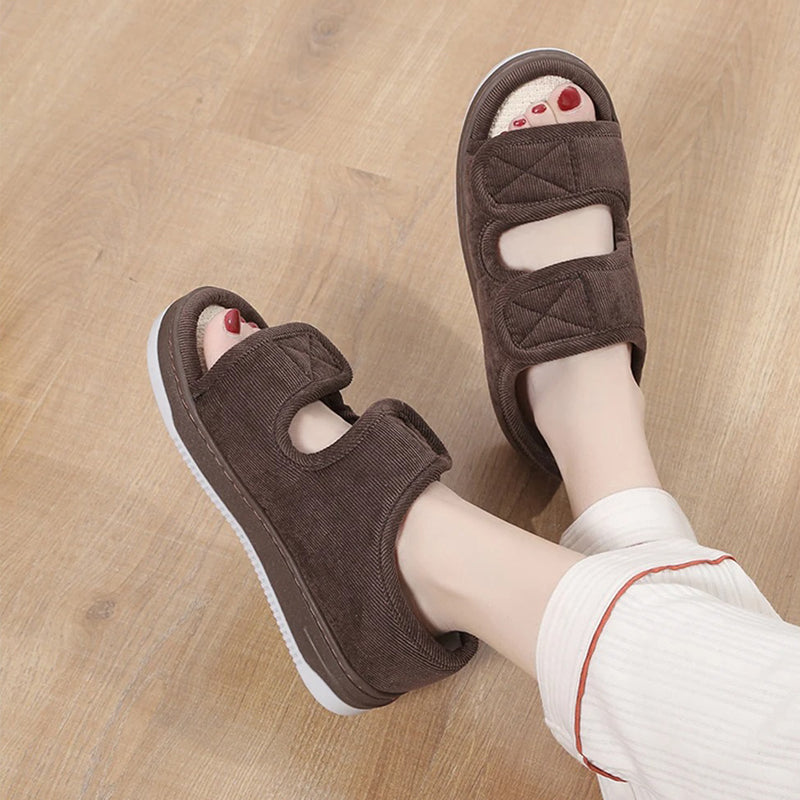 Verstelbare Sandalen Gevoelige Voeten Brede Pasvorm Zomerschoenen Comfortabel Dames Heren Dagelijks Gebruik