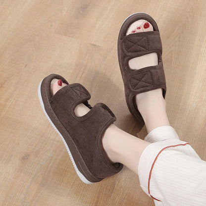 Verstelbare Sandalen Gevoelige Voeten Brede Pasvorm Zomerschoenen Comfortabel Dames Heren Dagelijks Gebruik