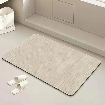Diatomeeënaarde Badmat Sneldrogend Antislip Absorberend Duurzaam Voetmatje Badkamer Natuurlijk Steenmat