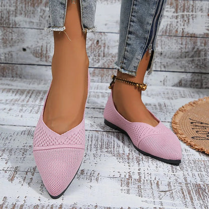 Dames Loafers van PU en Mesh met Puntneus