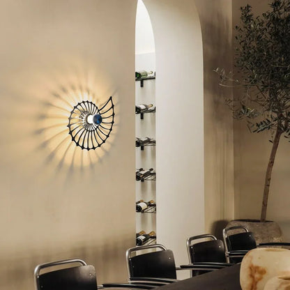 Ronde Wandlamp 50 cm Goud Keramiek Handgemaakt LED Drukknop Snoer 150 cm