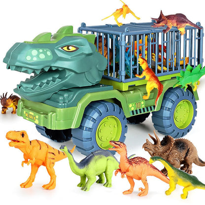 Dino Transporter Vrachtwagen Met Realistische Dino Figuren Speelset 38cm Educatief