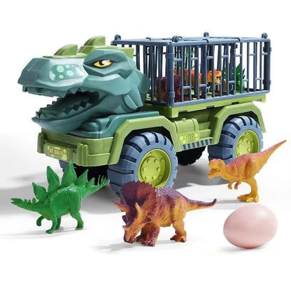 Dino Transporter Vrachtwagen Met Realistische Dino Figuren Speelset 38cm Educatief