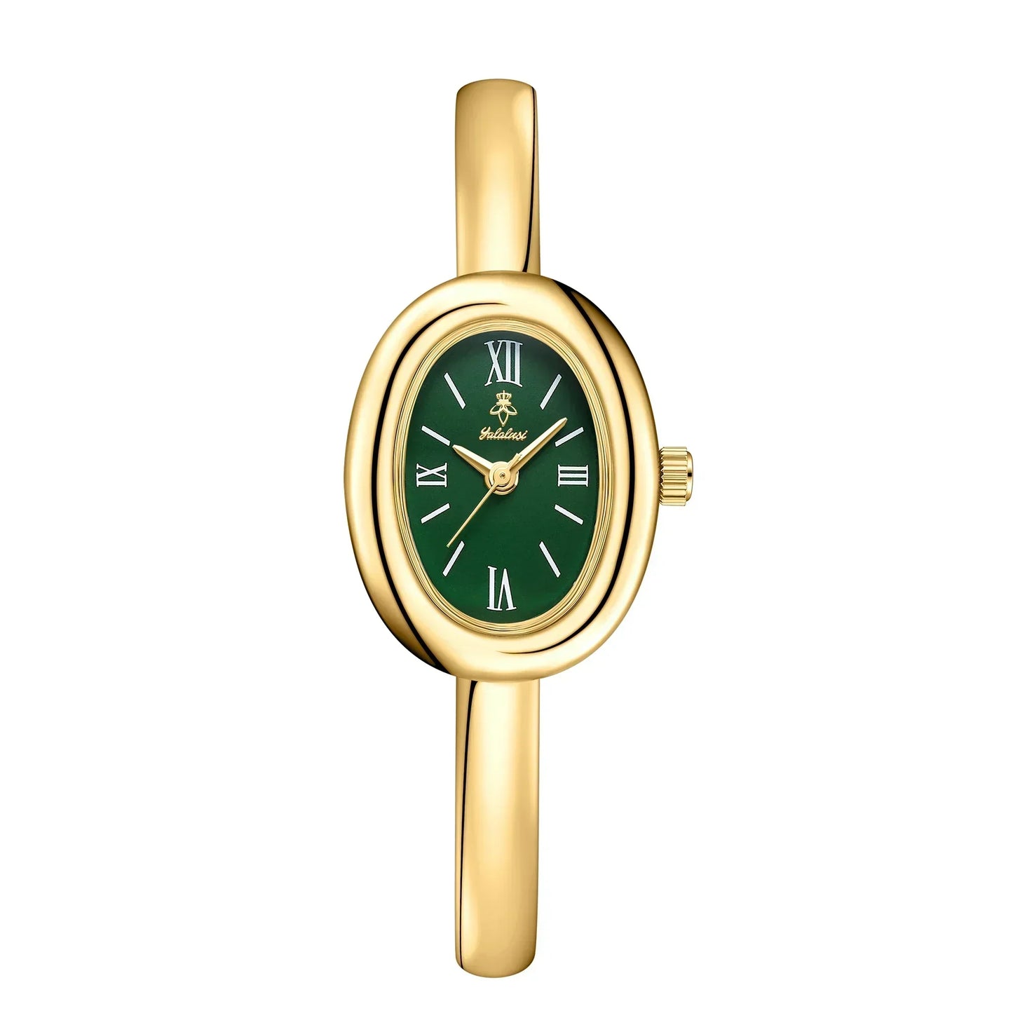 Ovale Armband Horloge – Modern & Klassiek Dameshorloge met Luxe Gouden Uitstraling