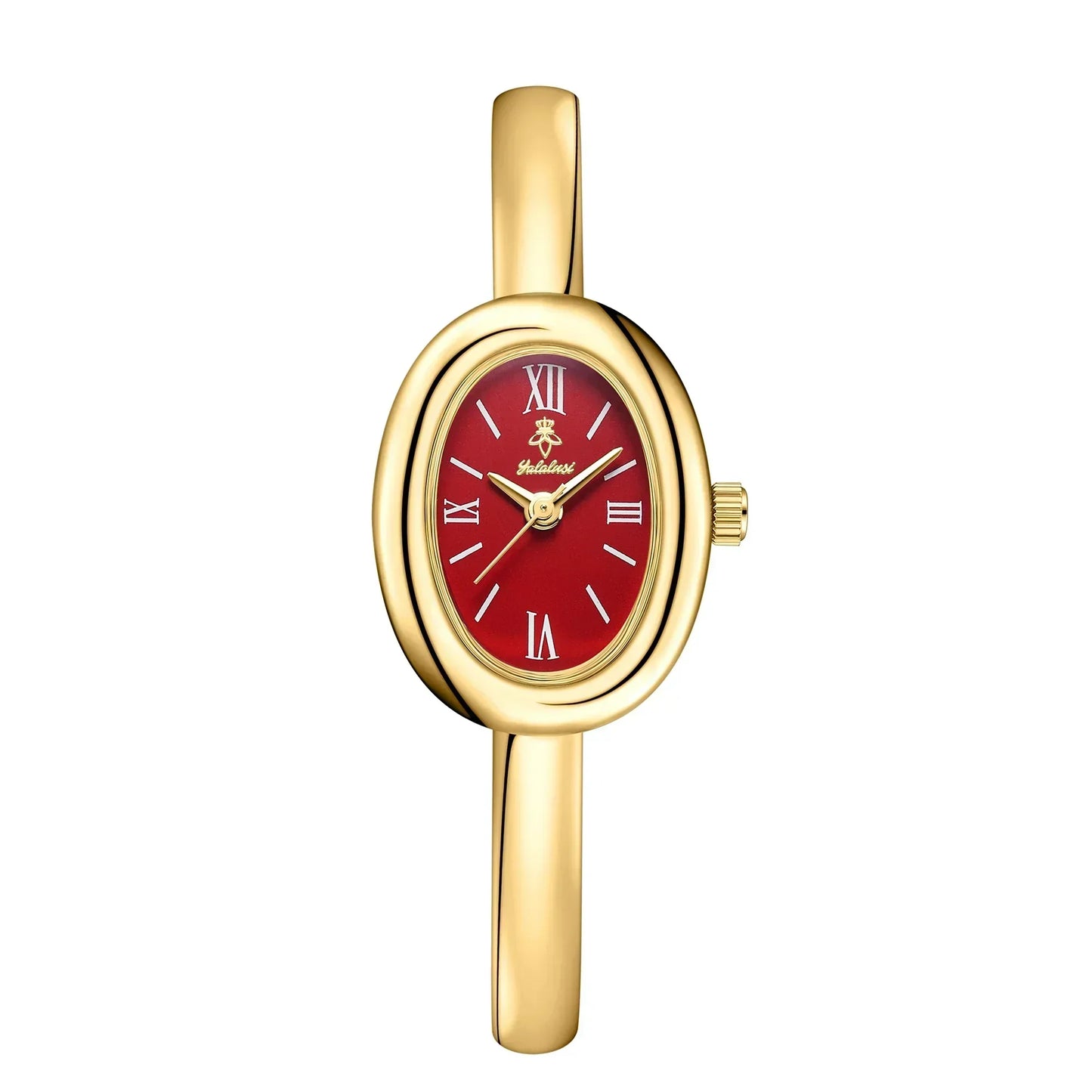 Ovale Armband Horloge – Modern & Klassiek Dameshorloge met Luxe Gouden Uitstraling
