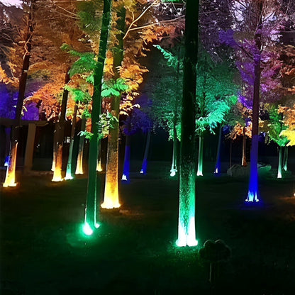 Tuinspot LED Boog Grondpen 12W Zwart Tuin Oprijlaan Boom Verlichting IP65 Landschapsverlichting Prikspot RGB Warmwit Buiten Spotlight