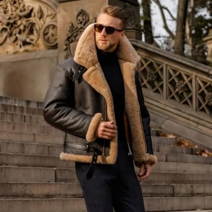 Leren Aviator Jas voor Heren Pilot Style