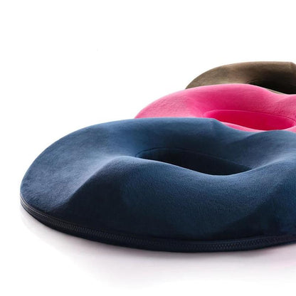 Memory Foam Zitkussen in Donutvorm – Verlichting voor Stuitbeen en Aambeien – Ergonomisch Zitcomfort