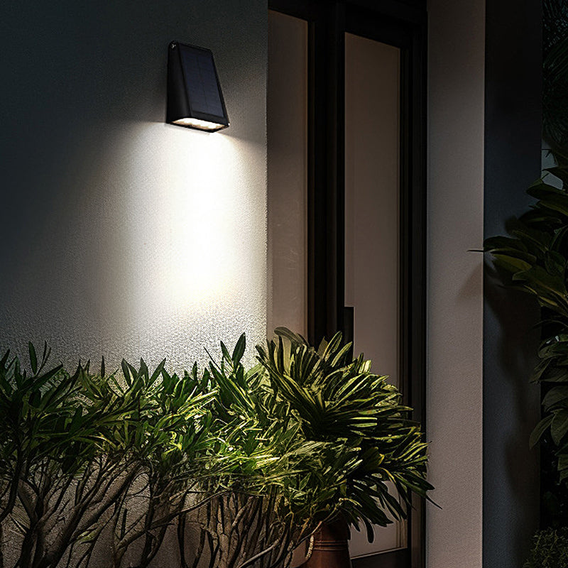 Solar Downlight Wandlamp Voor Buiten Met Verstelbaar Zonnepaneel En IP65