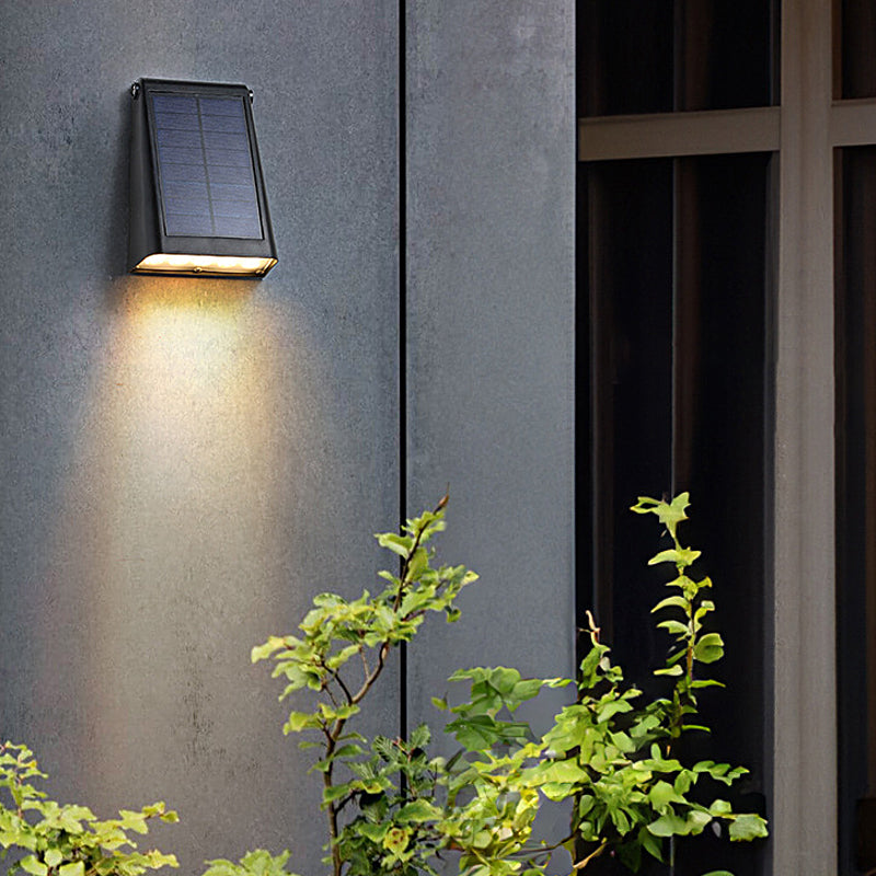 Solar Downlight Wandlamp Voor Buiten Met Verstelbaar Zonnepaneel En IP65