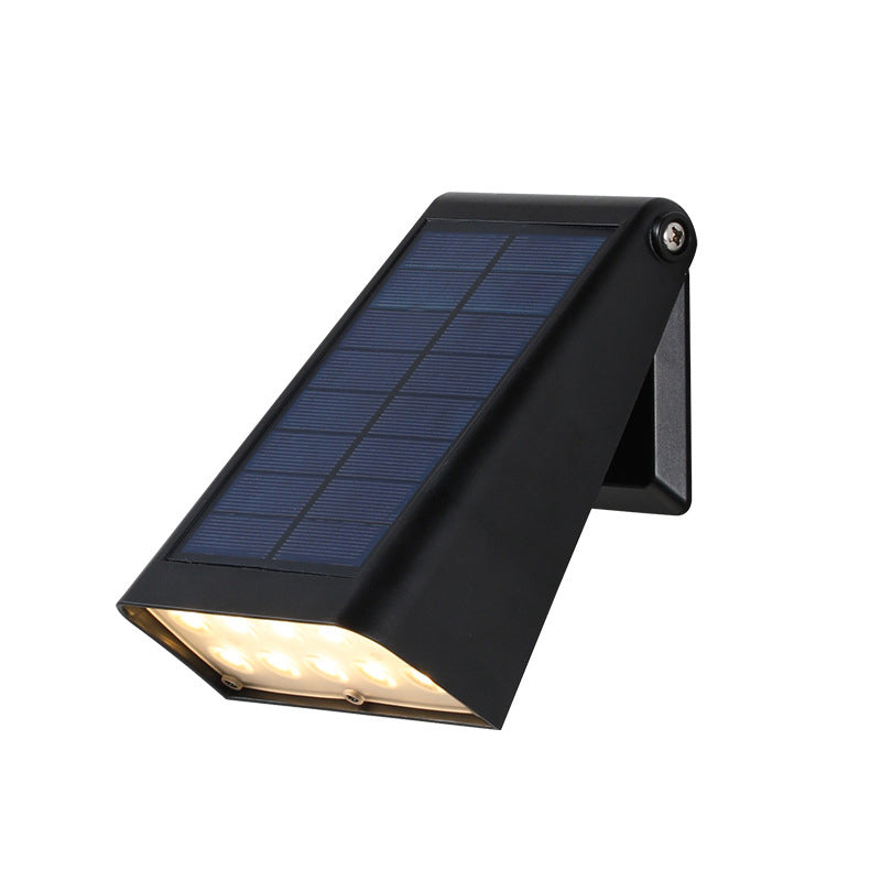 Solar Downlight Wandlamp Voor Buiten Met Verstelbaar Zonnepaneel En IP65