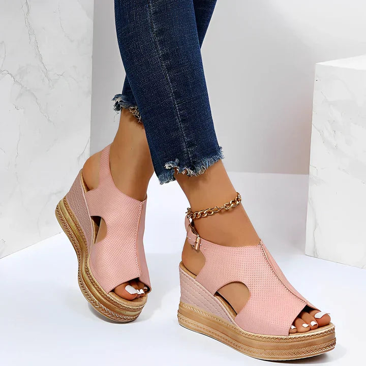 Vrouwensandalen met Sleehak Stijlvol Celeste